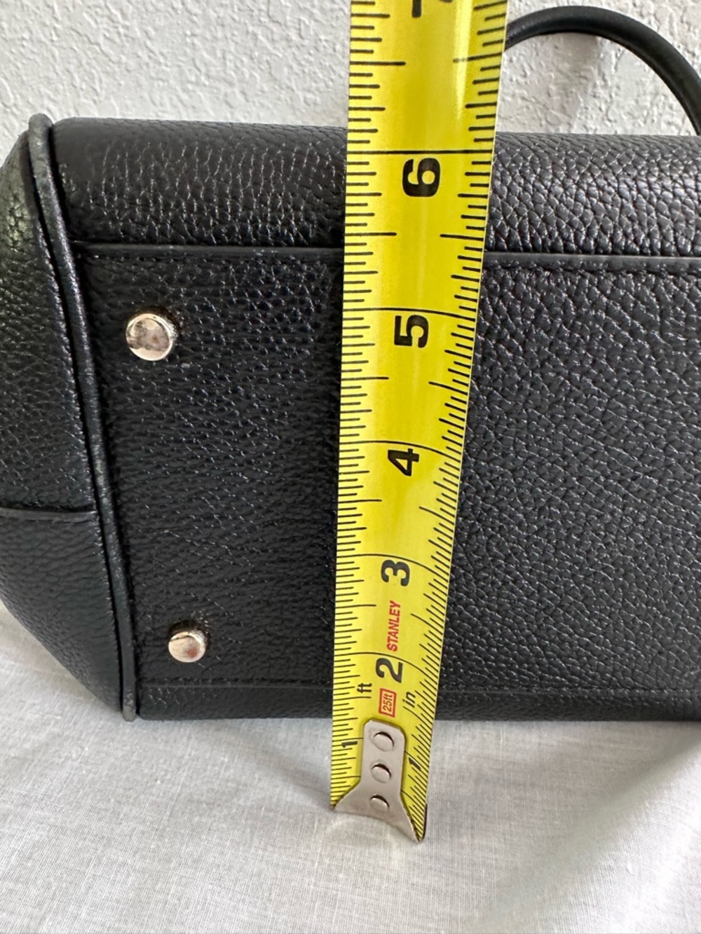 Kate Spade Black Pebbled Leather Satchel Shoulder Bag Top Handle Crossbody Tote - Picture 15 of 16